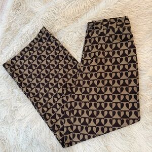 Cider Heart Patterned Brown & Black Corduroy Pants